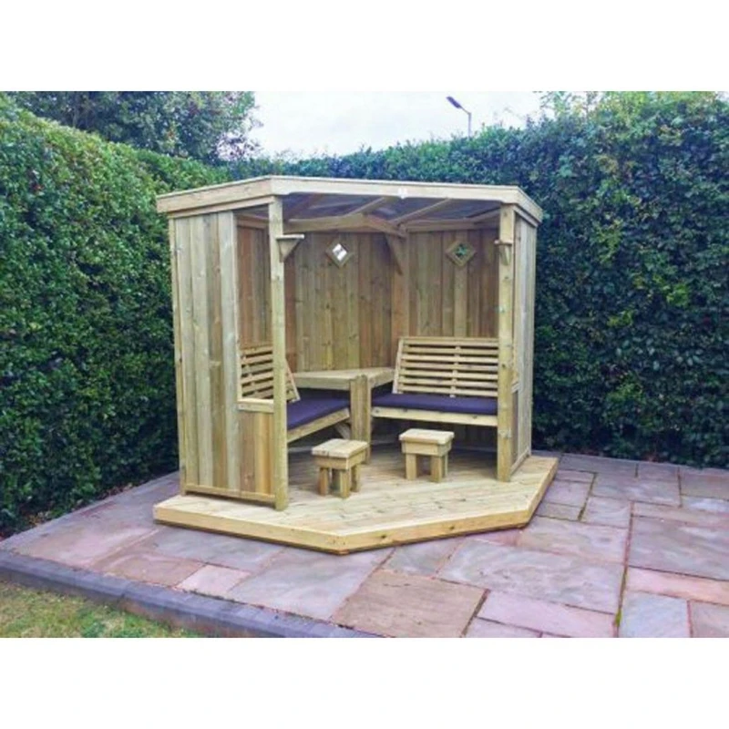 Image of Churnet Valley Garden Furniture Ltd Decking For 4 Seasons Garden Room or Clementine Arbour - Assembly incl in Brown Brown Unisex