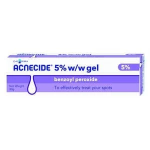 image of Acnecide 5 percent Gel Benzoyl Peroxide 30g