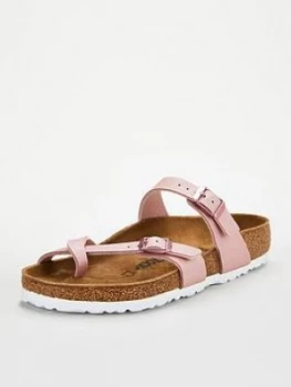 Birkenstock Mayari Metallic Flat Sandal - Rose, Rose, Size 8, Women