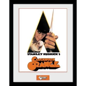 Image of Clockwork Orange White Framed Collector Print