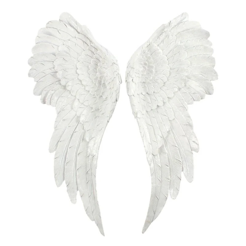 Image of Something Different Something Different Glitter Angel Wings Hanging Dration in White White One Size Unisex 5063574756761