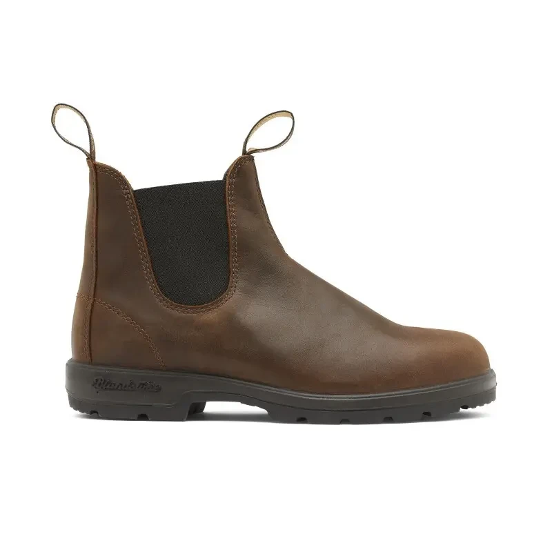 Image of Blundstone 1609 Leather Unisex Ankle Boots - Antique Brown - Size:UK 10.5