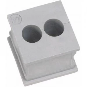 Image of Icotek KT 26 Cable grommet slotted Terminal max. 6mm Elastomer Grey