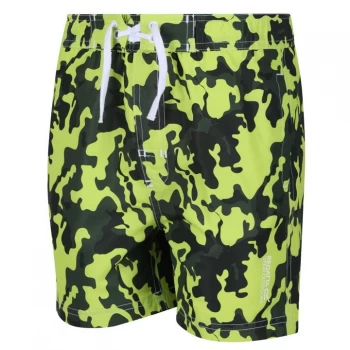 image of Regatta Skander II Swimming Shorts - RaceGrn/Camo