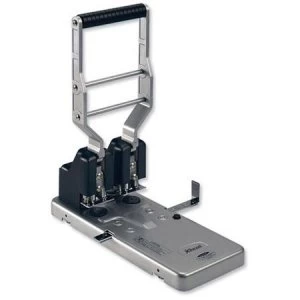Image of Rexel HD2150 Ultra Heavy Duty 2 Hole Punch Silver/Black