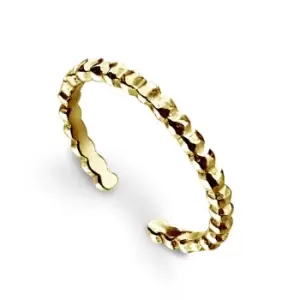 image of Aiyana Anahita Gold Plated Silver Ball Toe Ring