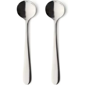 image of Grunwerg Windsor Carded Egg Spoons Stainless Steel Mirror 13 x 3 x 2 cm