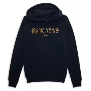 image of Fantastic Beasts Golden Symbols Hoodie - Navy - L