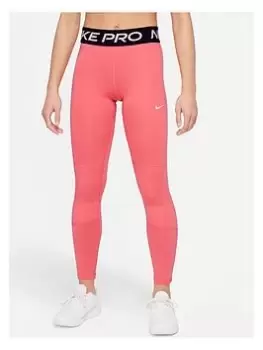 image of Nike Older Girls Legging - Pink, Size L=12-13 Years