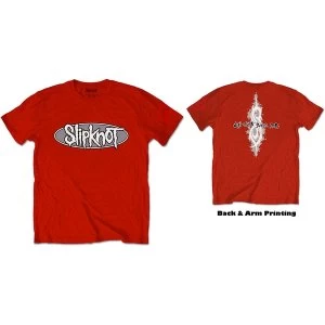 Image of Slipknot - 20th Anniversary Don't Ever Judge Me Unisex Large T-Shirt - Red