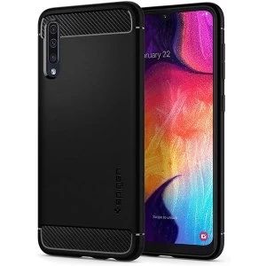 image of Galaxy A50 Phone Case Shockproof Cover (Black)