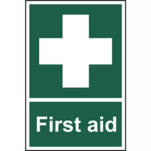 Image of First Aid Sign - Rigid 1mm PVC Board - 300 x 200mm