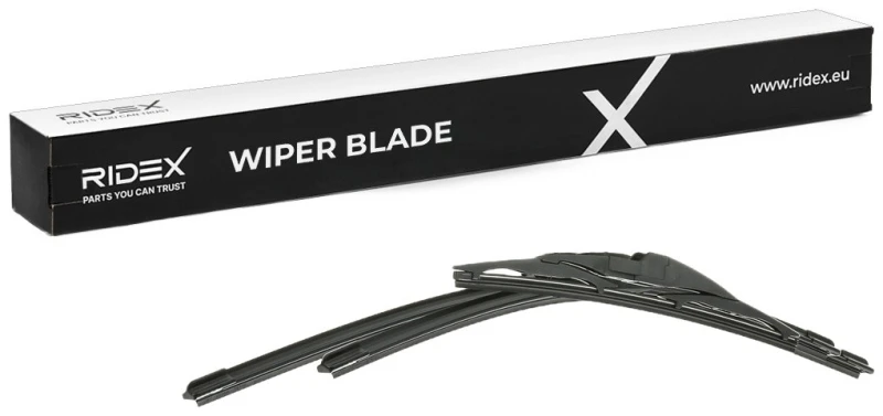 Image of RIDEX 298W17055 Wiper blade 450mm, Front and Rear, Standard, Hook fixing Wiper Blade (298)