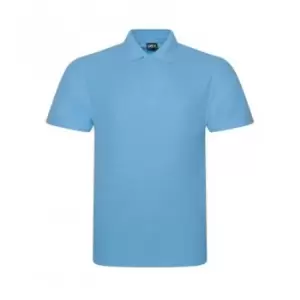 PRO RTX Mens Pro Pique Polo Shirt (XL) (Sky Blue)