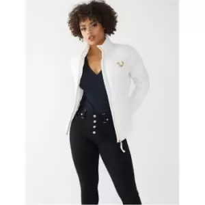 Image of True Religion Slim Puffer Horseshoe Jacket - White