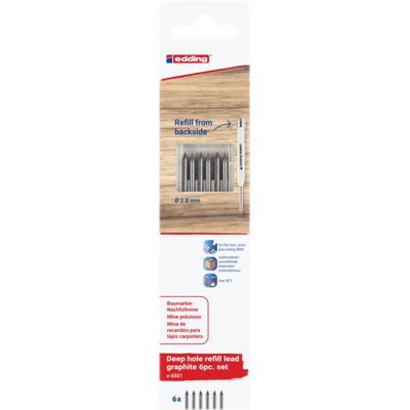 Image of Edding Edding Garphit 6er-Blister 4-8881-6-2112 Replacement tip Black 1 Set 4-8881-6-2112