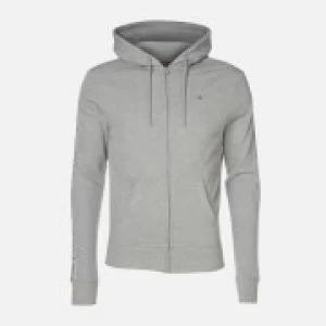 Image of Tommy Hilfiger Mens Tape Detail Hoody - Light Grey Heather - L