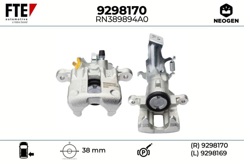 Image of Brake caliper FTE 9298170