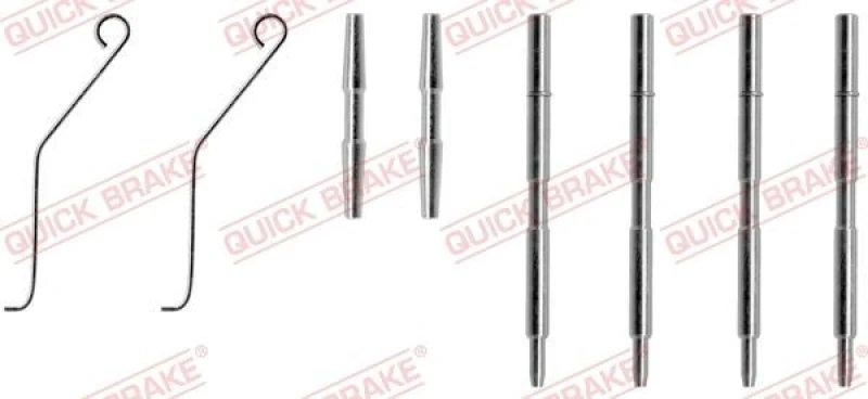 Image of QUICK BRAKE Brake pad fitting kit QUICK BRAKE 109-1044