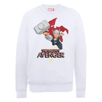 Image of Marvel Avengers Assemble The Mighty Thor Sweatshirt - White - S