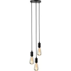 Image of Calla - 230V E27 Contemporary 3 Light Pendant - Matt Black - CALCO3PMB - Knightsbridge