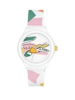 Lacoste Neocroc Unisex Watch (White/Pink/Yellow), White, Women