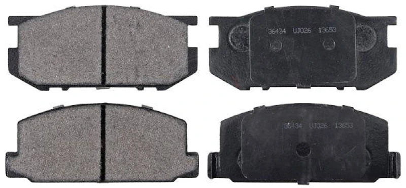 Image of A.B.S. 36434 Brake pad set Front Axle, without integrated wear sensor Brake Pad Set,disc brake (402)