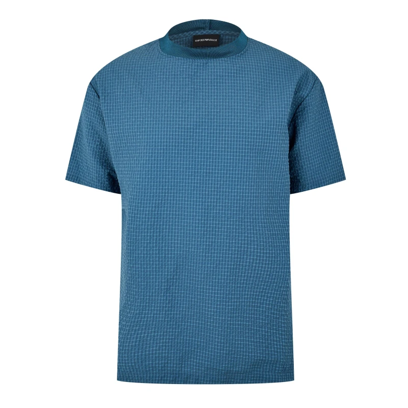 Image of Armani Exchange Mens Short-Sleeve Polo Turchese male L