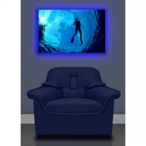 Image of 4570DACT-6 Multicolor Decorative LED Lighted Canvas Painting