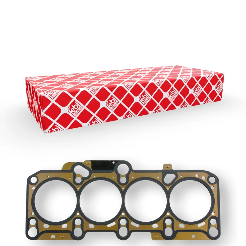 Image of FEBI BILSTEIN 31801 Head Gasket Notches/Holes Number: 1 Metal Gasket,cylinder head (318)