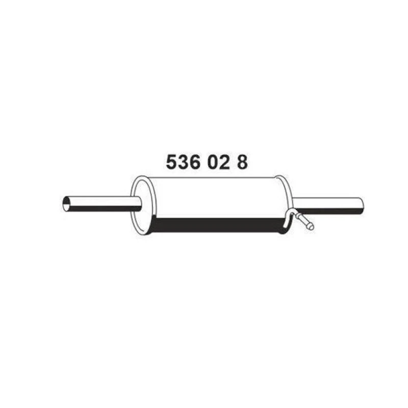 Image of ERNST 536028 Rear silencer End Silencer (3437)