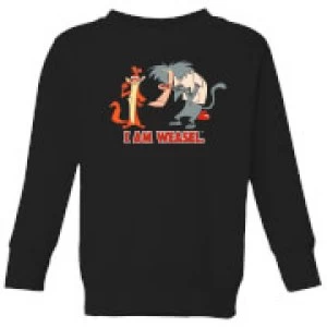 Image of I Am Weasel Characters Kids Sweatshirt - Black - 5-6 Years