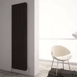 Image of Carisa Monza Vertical Designer Radiator, Black (W)470mm (H)1800mm
