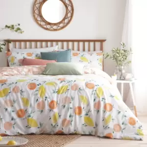 Image of Pommie Citrus Fruit Duvet Cover Set White