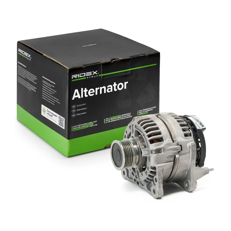 Image of RIDEX REMAN 4G0276R Generator Alternator Charging Current: 90A, Voltage: 12V Alternator (4)