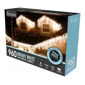 Image of Outdoor Christmas Lights - White - 720 LED Lights