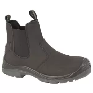 Image of Grafters Steel Toe Safety Dealer Boots (7 UK) (Black) - Black