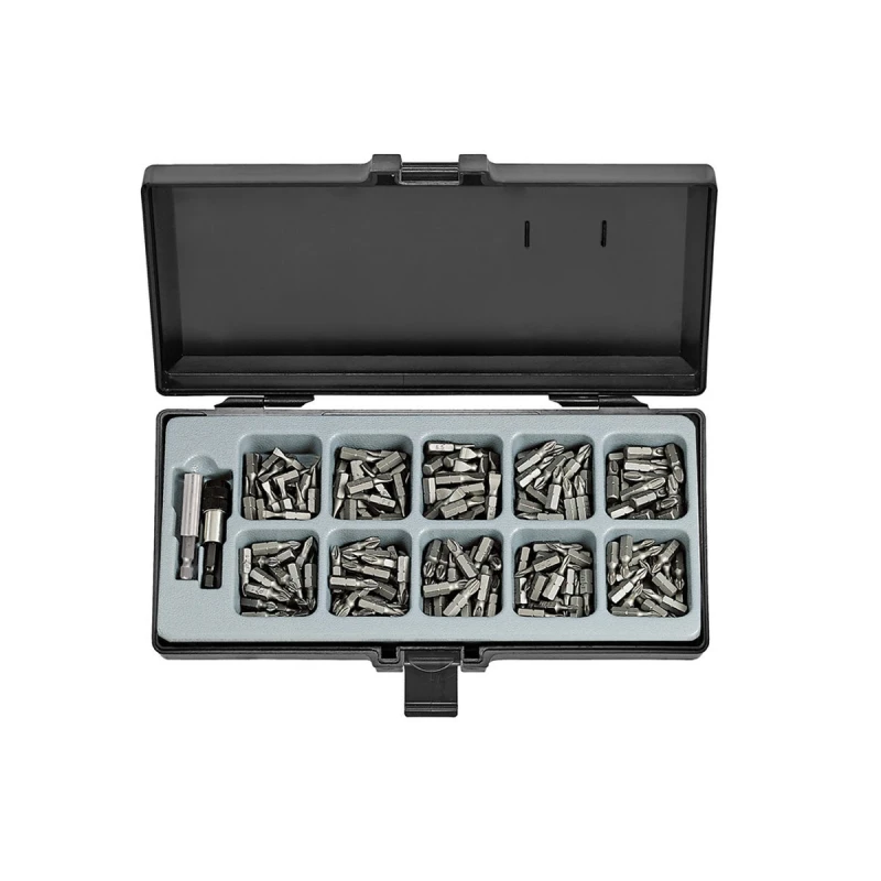 Image of FORCE 21021 Screwdriver Bit Set Number of tools: 102, Plastic Cassette Screwdriver Bit Set (6625)