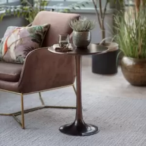 Image of Gallery Interiors Kinnitty Brown Side Table - Discontinued - Discontinued