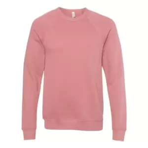 Image of Bella + Canvas Unisex Adult Fleece Raglan Sweatshirt (XS) (Mauve)