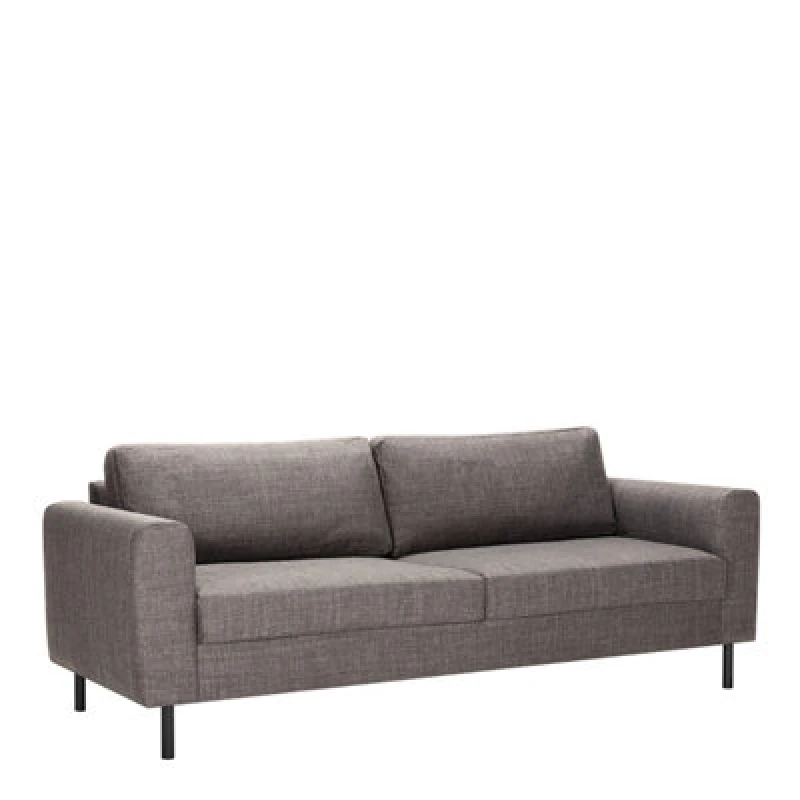 Image of Furniture To Go Omaha 3 Seater Sofa In Basel Light Grey Fabric