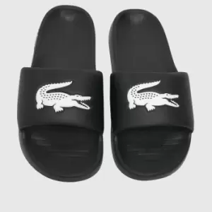 Image of Lacoste Black & White Serve 1.0 Sandals