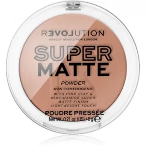 image of Revolution Relove Super Matte Mattifying Powder Shade Tan 6 g