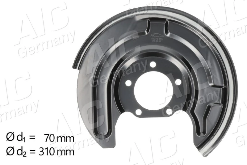 Image of Brake disc backing plate AIC 55976
