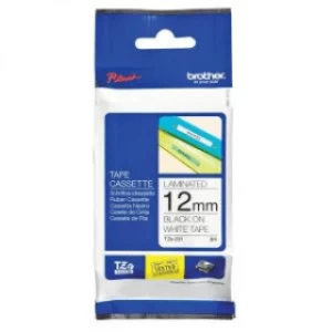 Image of Brother MK231BZ Original P-touch Black on White Tape 12mm x 8m