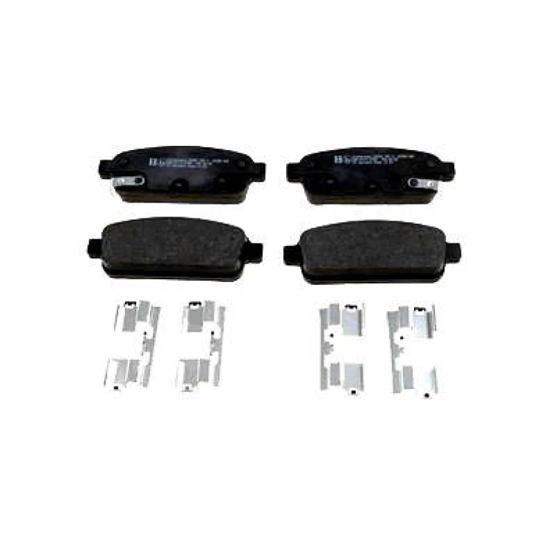 Image of ZIMMERMANN 25096.165.2 Brake pad set Rear Axle, with acoustic wear warning, Photo corresponds to scope of supply Brake Pad Set,disc brake (402)