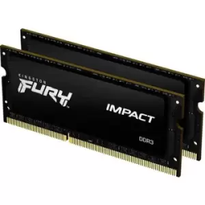 Image of Kingston FURY Impact Laptop RAM kit DDR3 16GB 2 x 8GB Non-ECC 1866 MHz 204-pin SO-DIMM CL11 KF318LS11IBK2/16