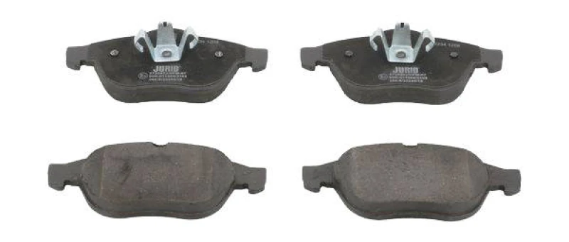 Image of JURID 573245J Brake pad set not prepared for wear warning indicator Brake Pad Set,disc brake (402)