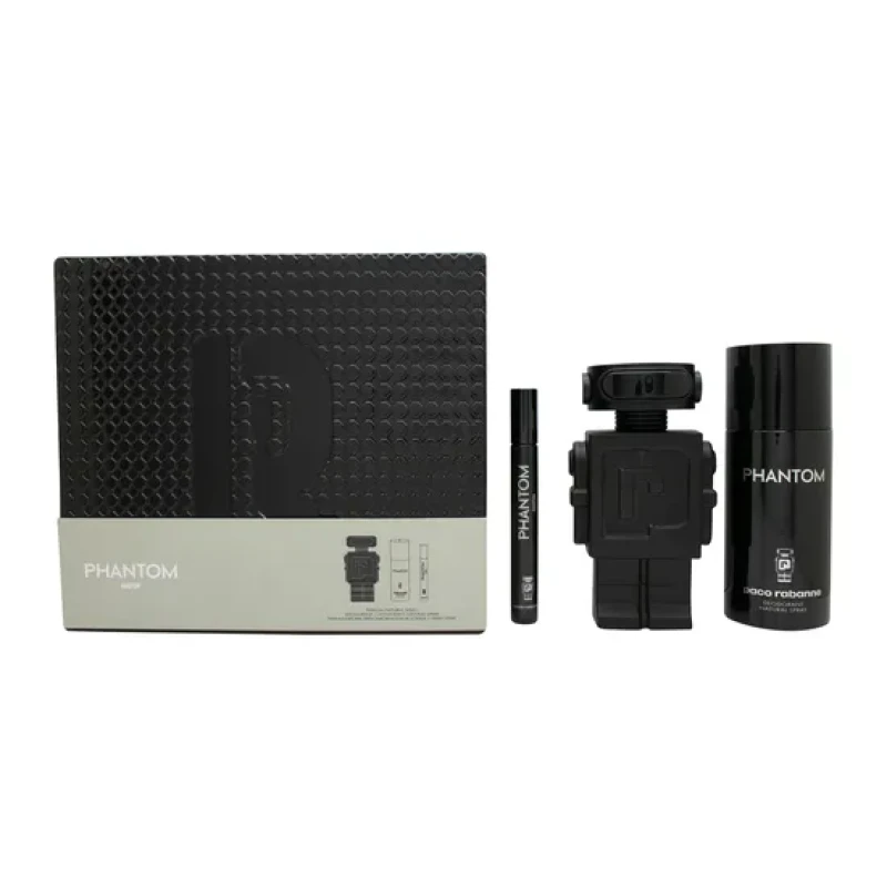 Image of Paco Rabanne Phantom Parfum Gift Set 100ml Eau de Parfum + 150ml Deodorant Spray + 10ml Eau De Parfum