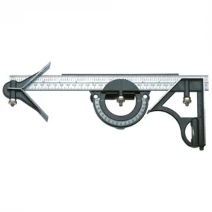 image of C.K Tools 3-in-1 Carpenters Combination Square Ruler Angle Finder With Spirit Level